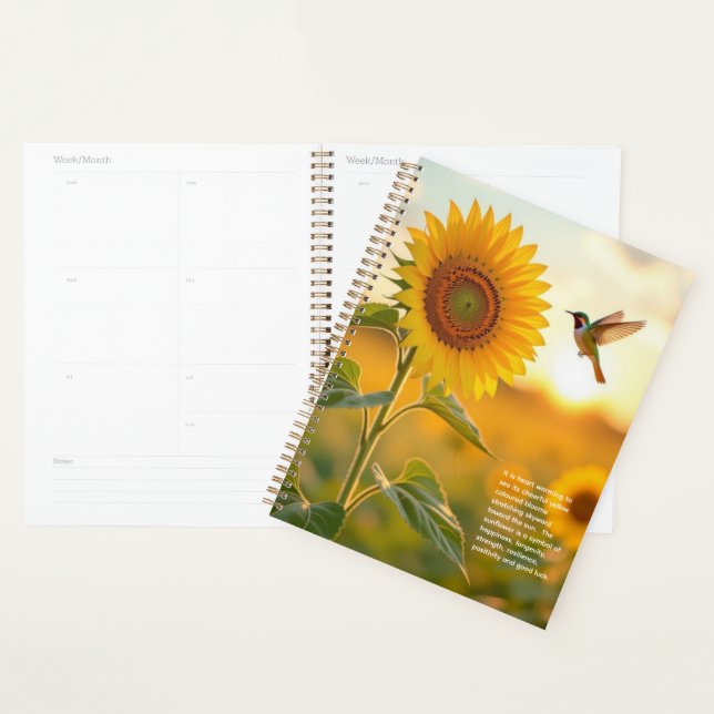 Agenda Calendario de Simbolismo de Girasol (Demostración)