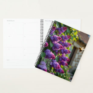 Agenda Calendario de Simbolismo de Lilas