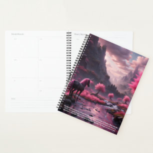 Agenda Calendario de simbolismo de unicornio