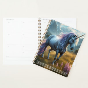 Agenda Calendario de simbolismo de unicornio