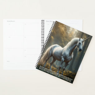 Agenda Calendario de simbolismo de unicornio