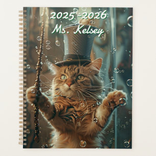 Agenda Calendario Mágico de Gatos Bigotes Personalizable