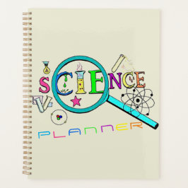 Agenda Calendario medio de dos páginas de ciencia