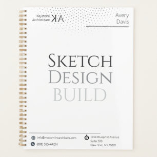 Agenda Calendario y proyecto de Arquitectura minimalista 