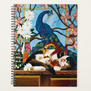 Agenda Calico Cat Dragon Red