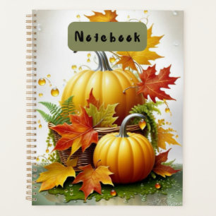 Agenda Cálido bloc de notas de otoño