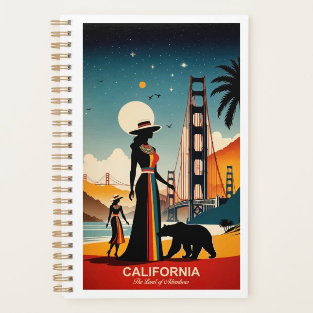 Agenda California: La tierra de las aventuras (Anverso)