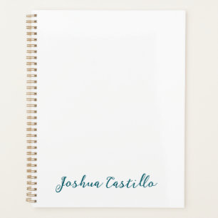 Agenda Caligrafía Simple Sencilla Profesional Nombre