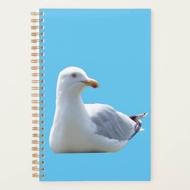 Agenda Calm Coastal Seagull Wildlife Nature Journal (Anverso)