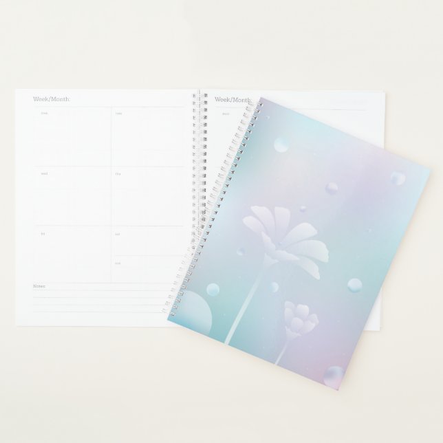 Agenda Calm Flower Hardcover Daily Planner (Demostración)