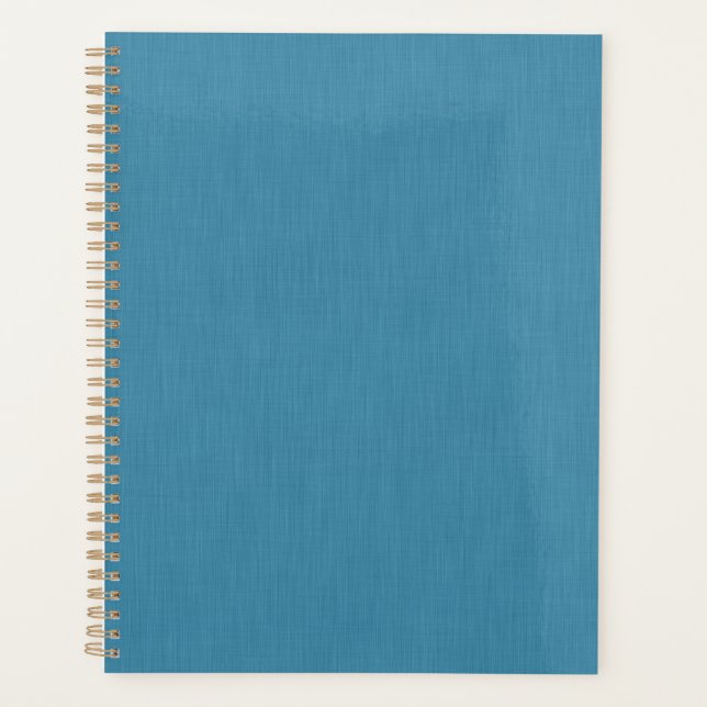 Agenda Calm & simple Blue linen textured background  (Anverso)