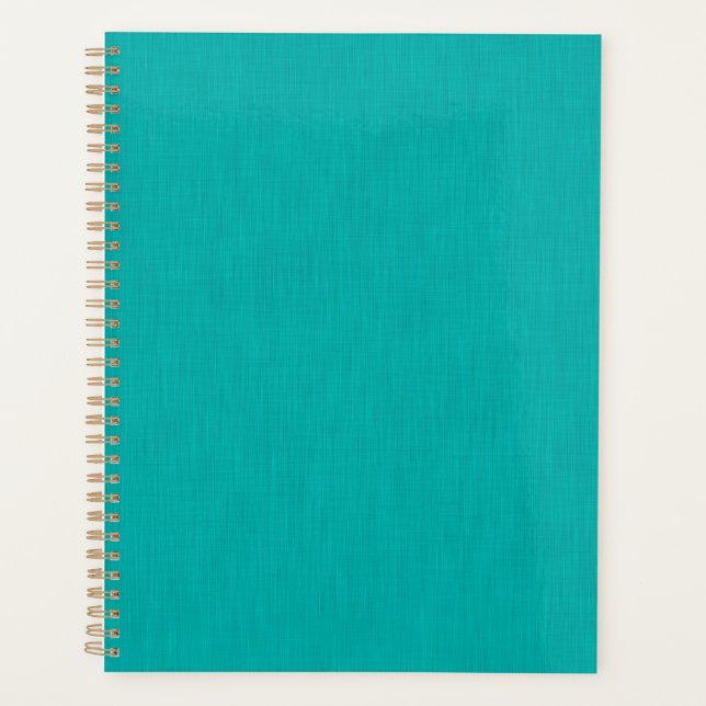 Agenda Calm & simple  Turquoise textured background  (Anverso)