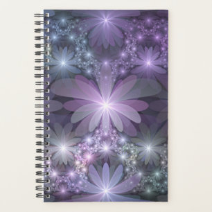 Agenda Cama de flores Arte fractal abstracto brillante de