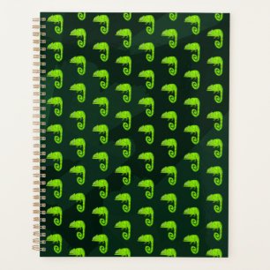 Agenda Camaleón verde lindo