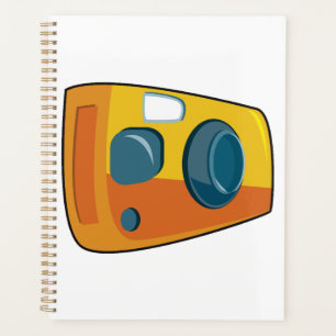 Agenda Cámara Retro Amarilla de Punta y Dispara de Pelícu