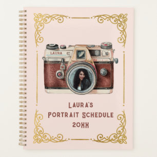 Agenda Cámara vintage con foto