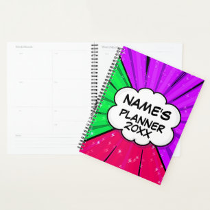 Agenda Cambiar todo el texto Añadir nombre Comic Pop Styl