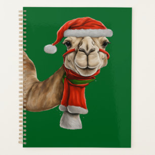 Agenda Camello Adorable Cute con Navidades Santa Hat v2