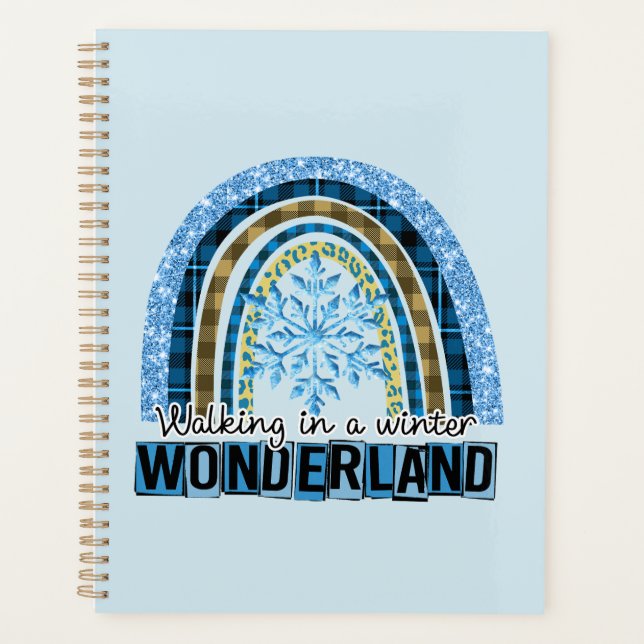 Agenda Caminando por una tierra de maravillas de invierno (Anverso)