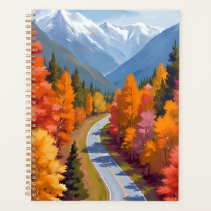 Agenda Camino de Otoño   Aquarela de Foliaje Otoñal Natur