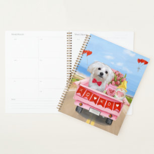 Agenda Camión El día de San Valentín de perro de Malta