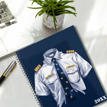 Camisa de piloto azul con acuarela genial y etique