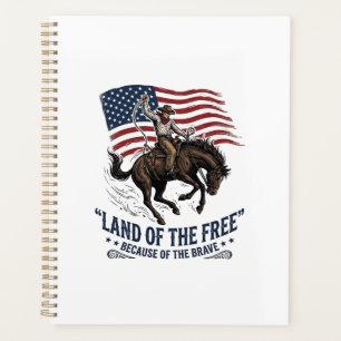 Agenda Camisa occidental de tierra de libertad de vaquero