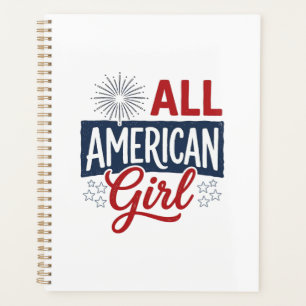 Agenda Camisa Patriótica Vintage Diseño Todo Americana Ch
