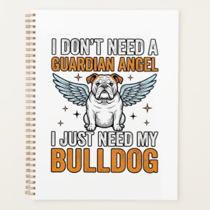 Agenda Camiseta Ángel de la Guarda Bulldog Amante de Perr