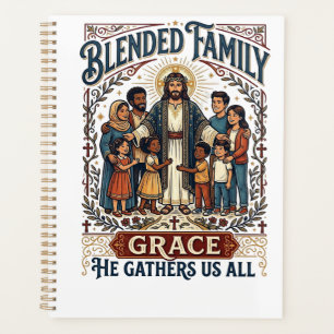 Agenda Camiseta Cristiana de Familia Mixta de Jesús