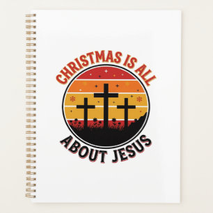 Agenda Camiseta cristiana de Navidad Jesús puesta del sol