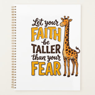 Agenda Camiseta cristiana vintage de jirafa Fear Over Fai
