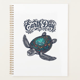 Agenda Camiseta de diseño de grabado vintage de tortuga m