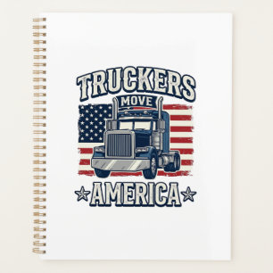 Agenda Camiseta de diseño vintage de camión Camioneros mu