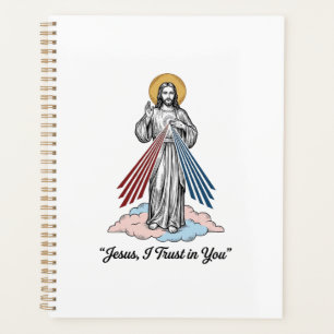 Agenda Camiseta de diseño vintage de grabado Jesús confío