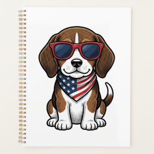 Agenda Camiseta de gafas de sol de cachorro de Beagle pat