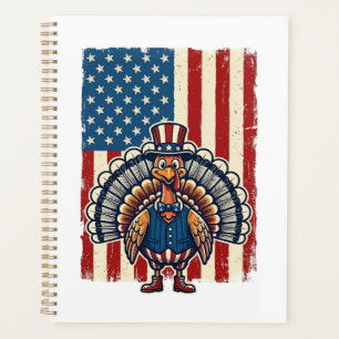 Agenda Camiseta de grabado vintage de bandera de Turquía