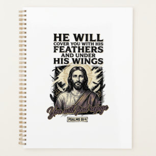 Agenda Camiseta de grabado vintage Jesús Salmo cristiano