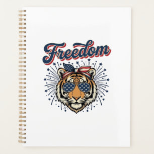 Agenda Camiseta de grabado vintage patriota Tigre de la L
