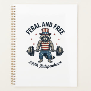 Agenda Camiseta de levantamiento de pesas de mapache patr