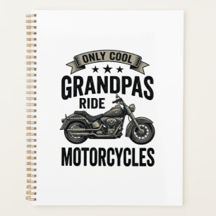 Agenda Camiseta de Motociclista Vintage Abuelos Geniales 