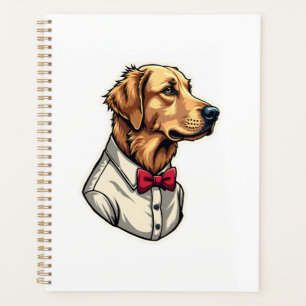 Agenda Camiseta de perro patriótica vintage de Golden Ret