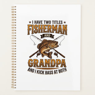 Agenda Camiseta de pesca con grabado vintage de abuelo pe