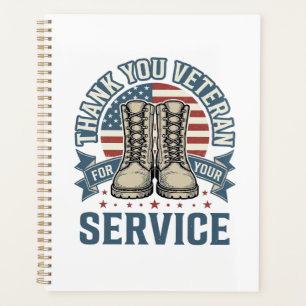 Agenda Camiseta de Servicio Patriótico de Botas para Vete