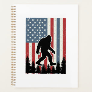 Agenda Camiseta de vector vintage de la bandera americana