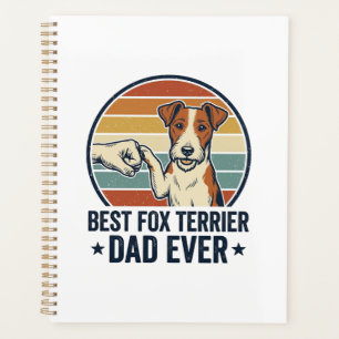 Agenda Camiseta del Mejor Papá de Fox Terrier Vintage Ama