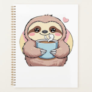 Agenda Camiseta divertida de perezoso amante del café � F