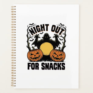 Agenda Camiseta Divertida de Vampiro con Arte de Noche de