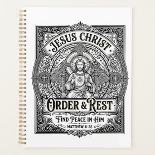 Agenda Camiseta Gráfica Cristiana Jesús Declutter Hogar L