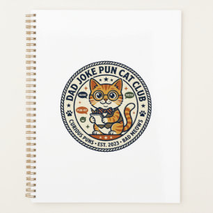 Agenda Camiseta gráfica de arte de broma de papá gato - P